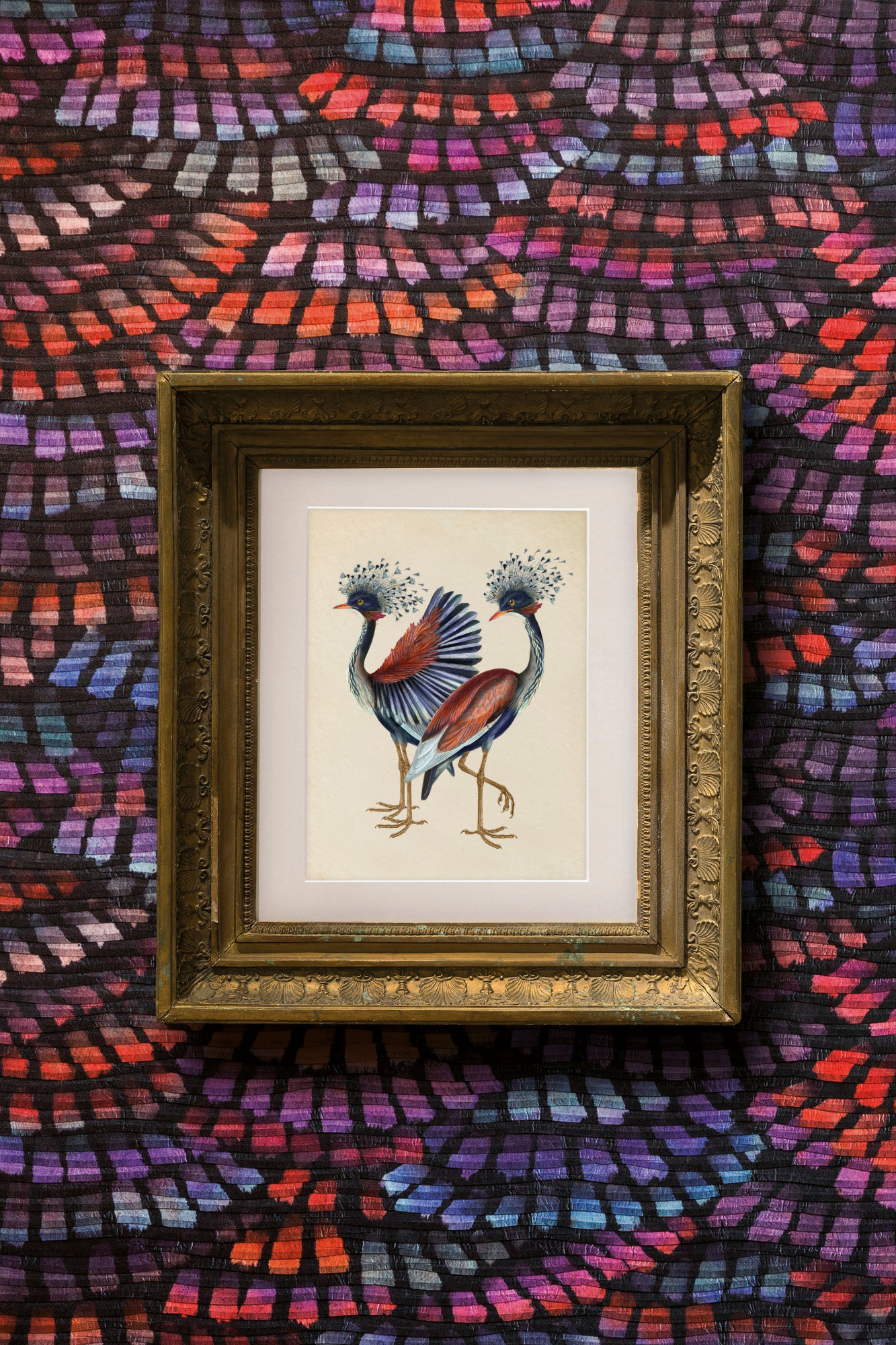 Arte Dandelion Cranes Wallpaper