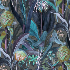Arte Blooming Pineapple Wallpaper