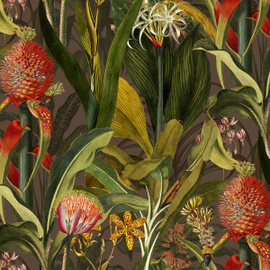 Arte Blooming Pineapple Wallpaper