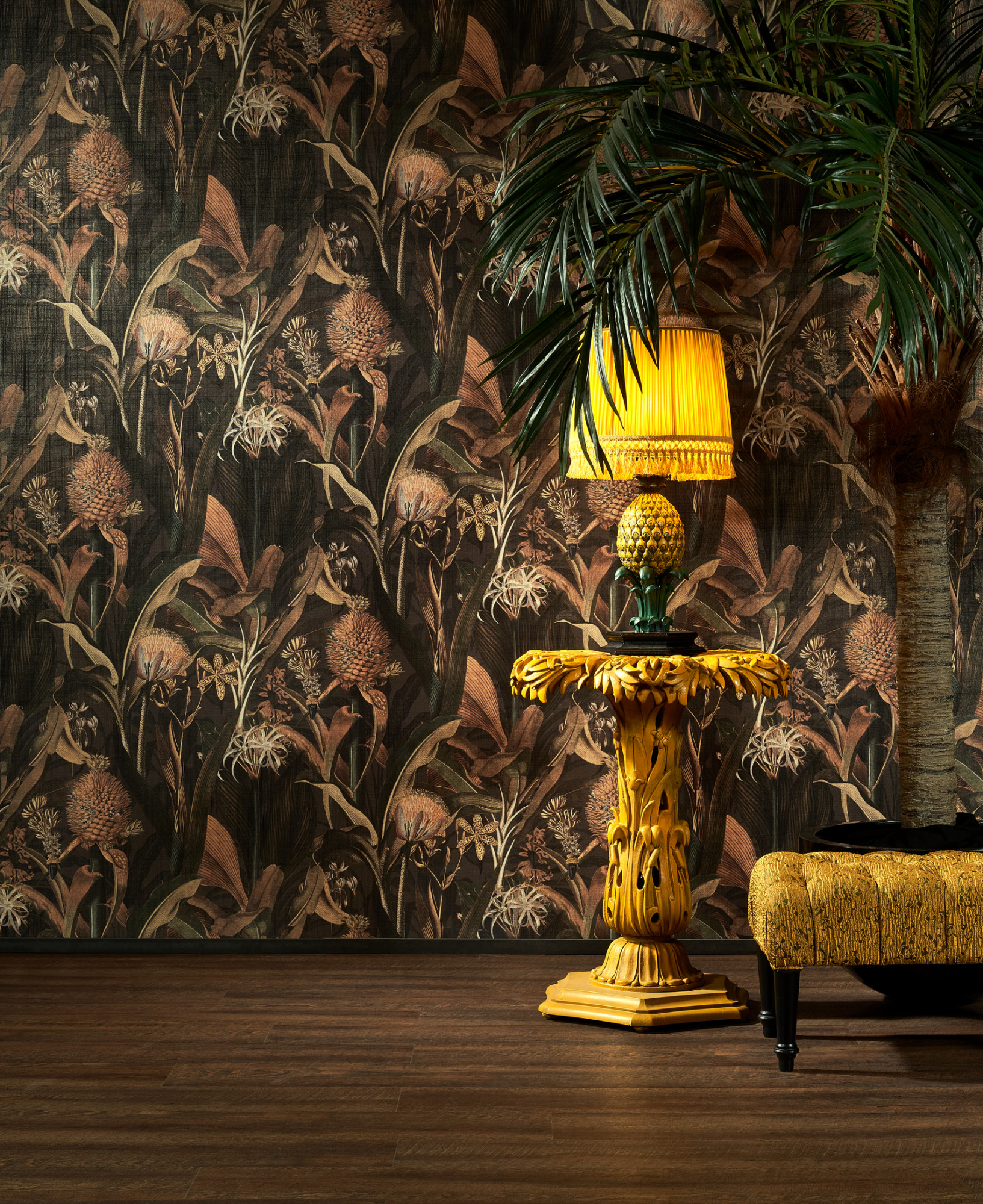 Arte Blooming Pineapple Wallpaper