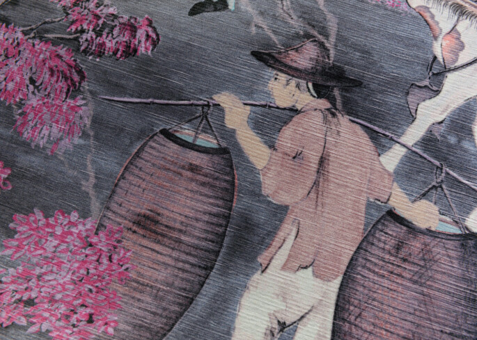 Arte Toile de Tibet Wallpaper