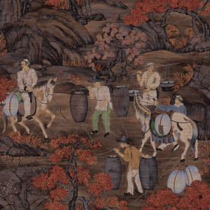 Arte Toile de Tibet Wallpaper