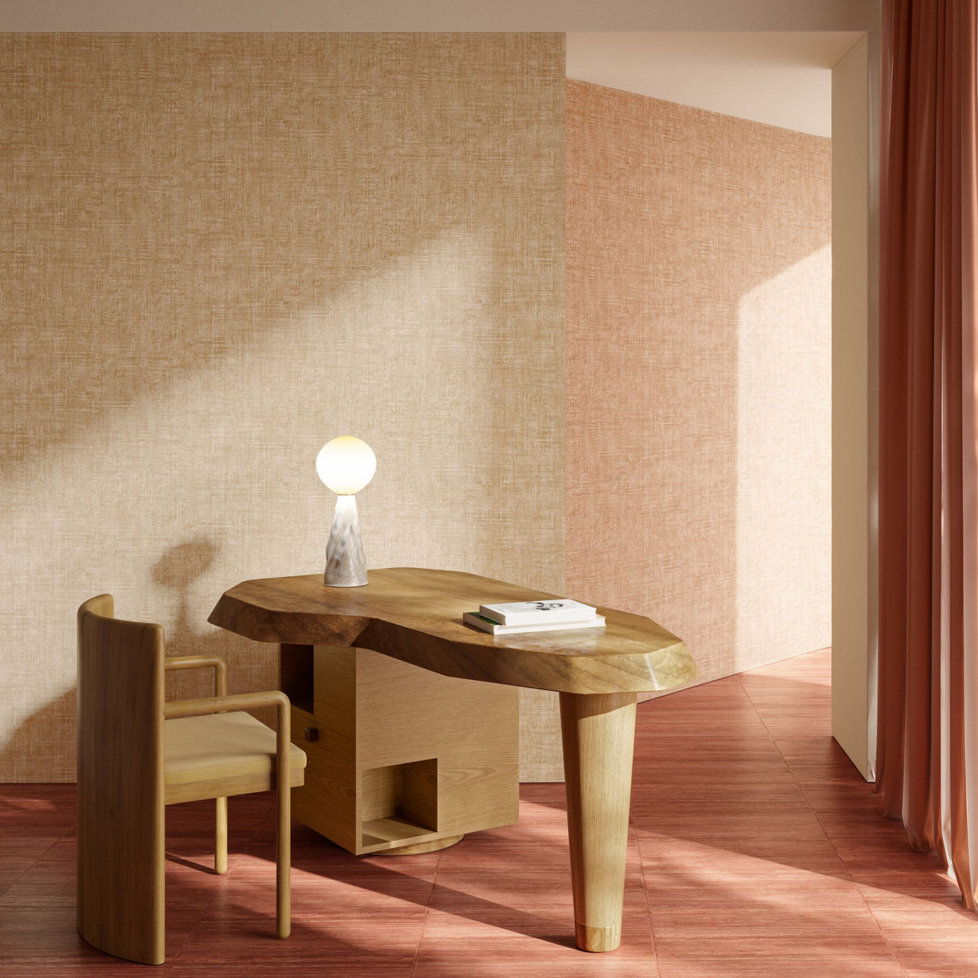 Arte Brushed Suede Wallpaper