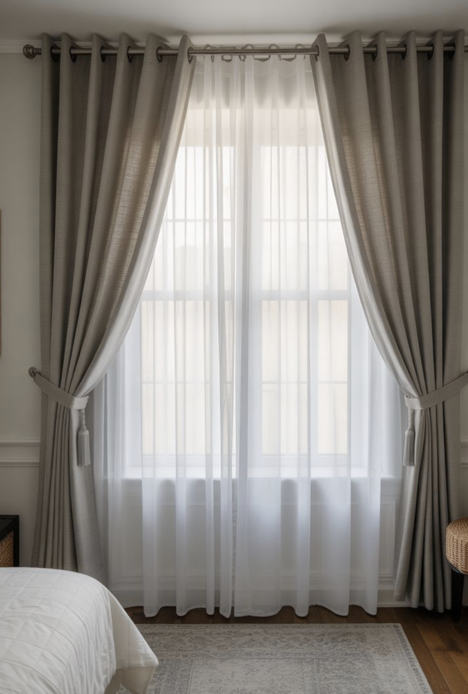 Double Colour Curtain Design Ideas