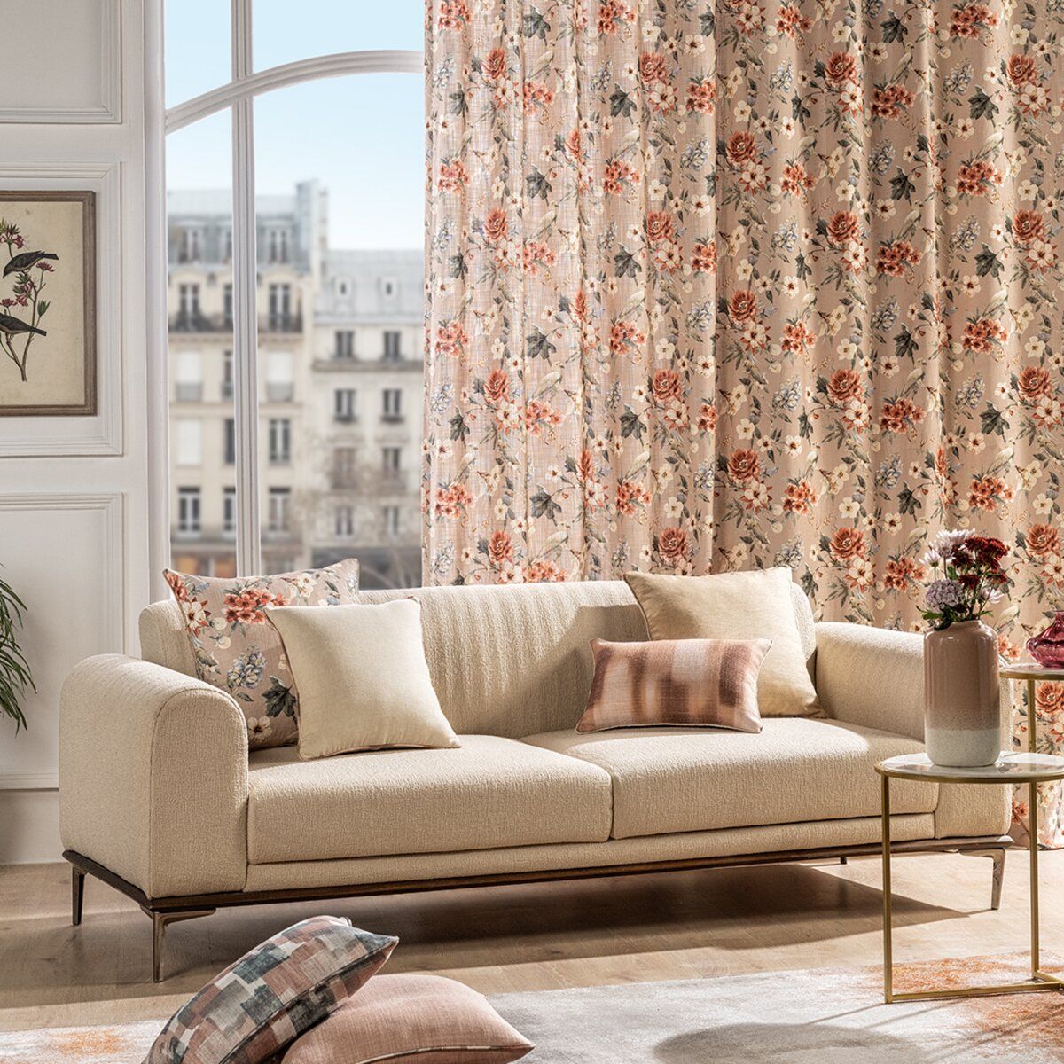 D’Decor Brush Strokes Rouge Upholstery