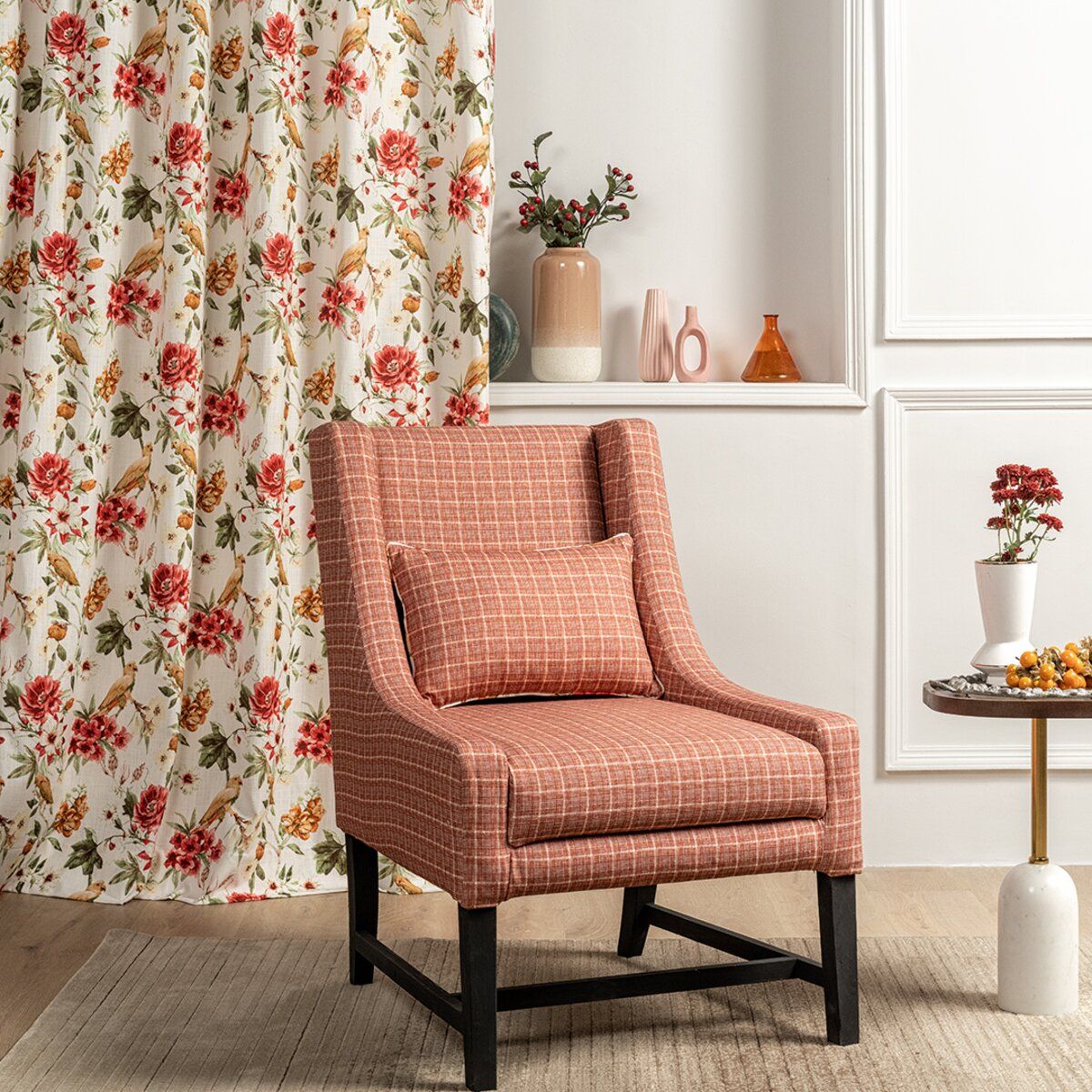 D’Decor Brush Strokes Rouge Upholstery