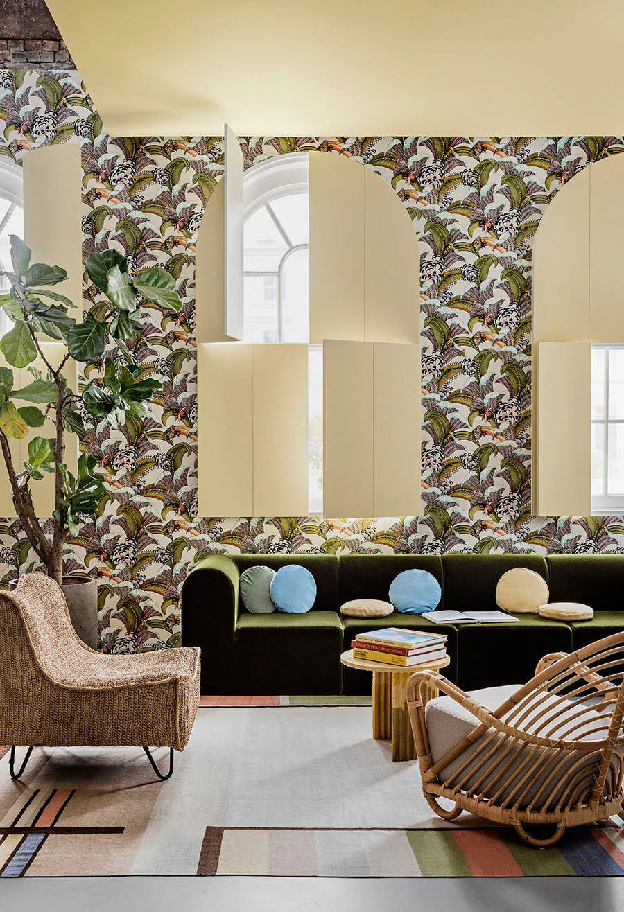 Cole & Son Hoopoe Leaves Wallpaper