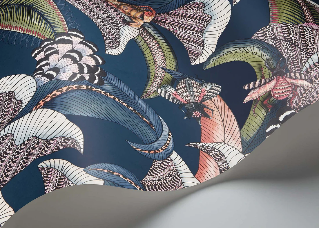 Cole & Son Hoopoe Leaves Wallpaper